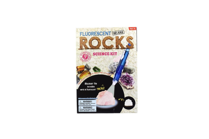 Kaper Kidz Deluxe Fluorescent Rocks Geology Kids Childrens Science Kit 6y+