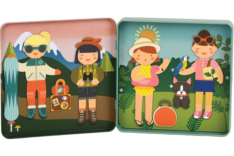 Petit Collage: On-The-Go Magnetic Playset - Little Travelers