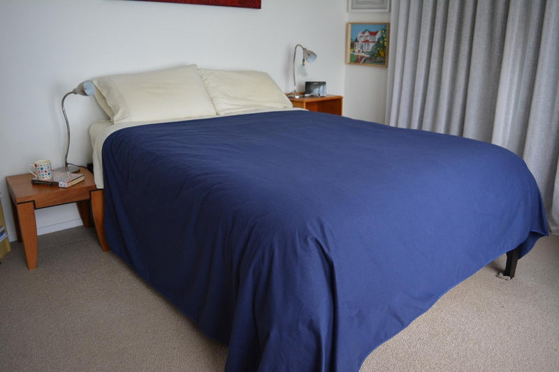 Brolly Sheets: Waterproof Flat Sheet - Navy