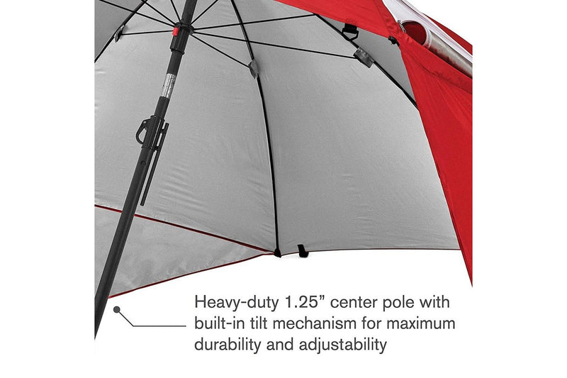 Sport-Brella 244cm Premiere Umbrella UPF 50+ Sun Weather Protection w Bag Grey