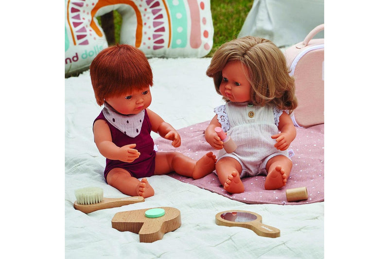 Miniland Baby Doll Caucasian Redhead Boy 38cm Kids Fun Pretend Play Toy 10m+