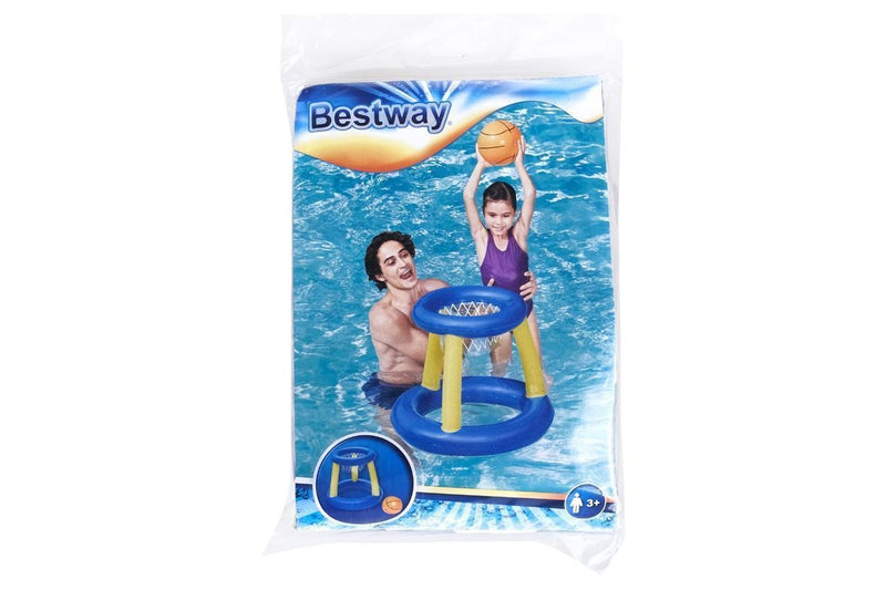 Costcom Inflatable Basketball Hoop & Ball Pool Game UV Resistant 61 x 59cm