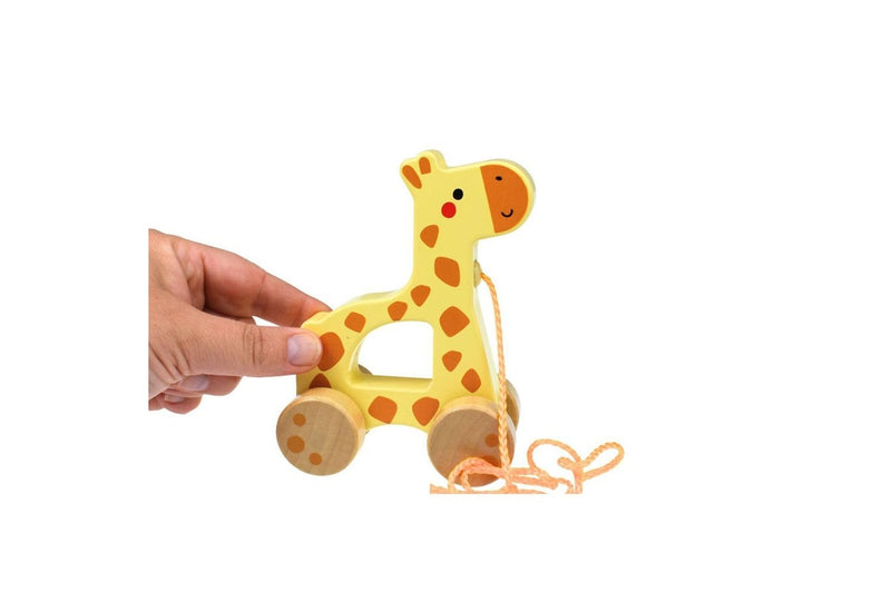 Tooky Toy My Forest Friends Wooden Pull Along Giraffe Kids Educational Play 18m+