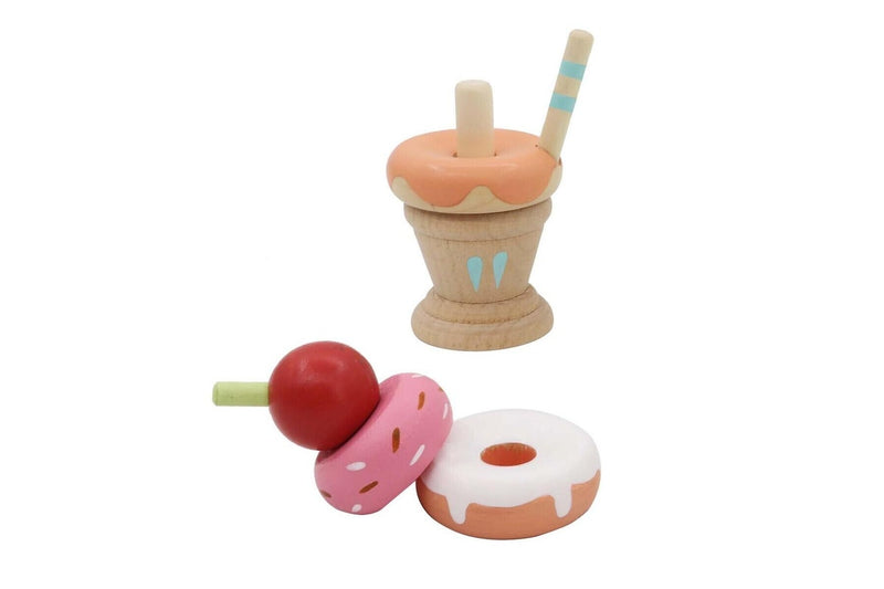 Kaper Kidz Calm & Breezy Stacking Icecream Strawberry Mint Children's Toy Set