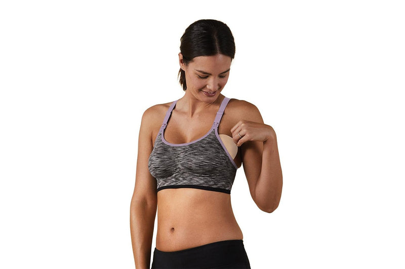 Bravado: Body Silk Seamless Rhythm Nursing Bra - Black Spacedye (Small)