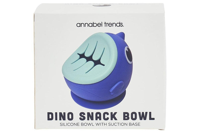 Annabel Trends: Silicone Snack Bowl - Blue Dino