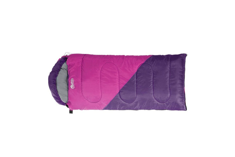 Weisshorn Sleeping Bag Kids Single 172cm Thermal Camping Hiking Pink