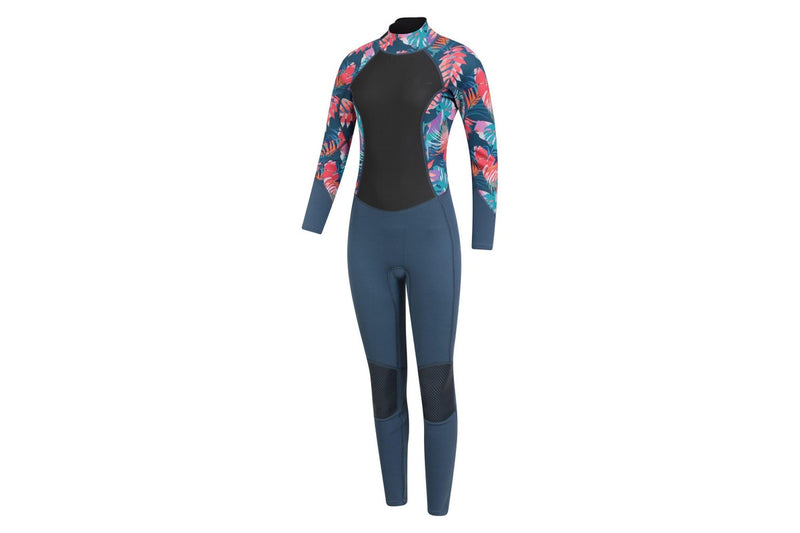 Mountain Warehouse Womens/Ladies Tropical Leaves Full Wetsuit (Navy) (12 UK - 14 UK)