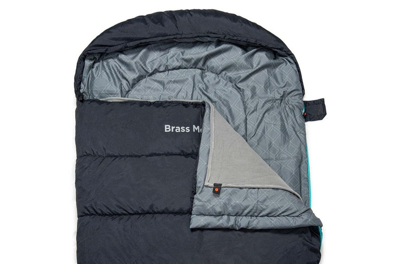 Quest Outdoors Polyester Brass Monkey -6 Deg Camping Sleeping Bag Black