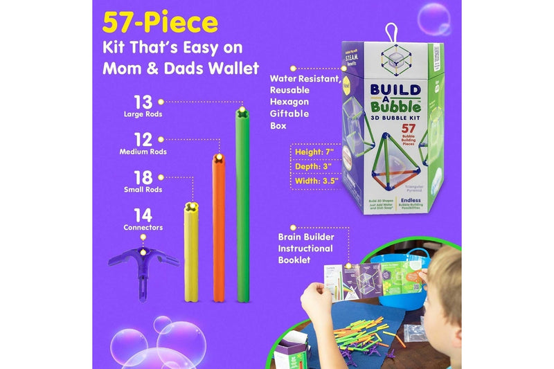 WOWmazing: Giant Bubbles - Build A Bubble 3D Bubble Kit