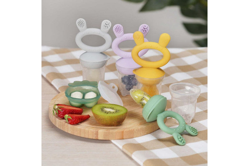 Haakaa: Fresh Food Feeder with Mini Nibble Tray - Pea Green