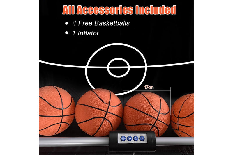 Costway Arcade Basketball Game 2-Player Basketball System Electronic Scoring Sports Indoor Exercise