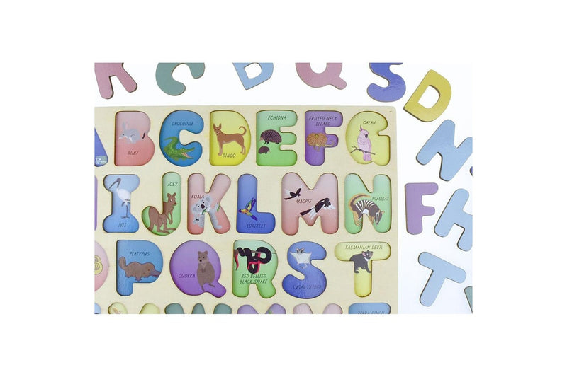 Koala Dream Australian Animals Uppercase Alphabet Baby Learning Toy Puzzle 3+