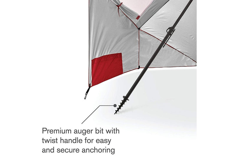 Sport-Brella 274cm Premiere XL Umbrella UPF 50+ Sun/Weather Protection w/Bag Red