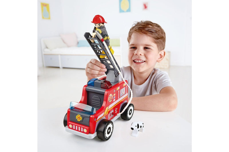 Hape: Fire-Engine - Wooden Playset