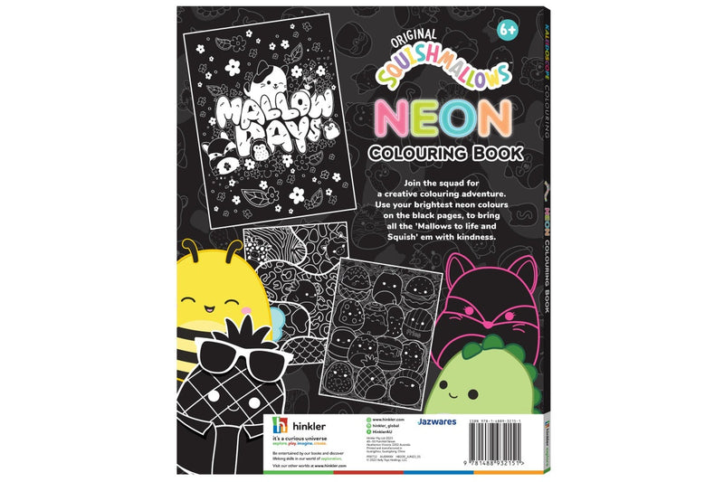 Kaleidoscope: Neon Colouring Book - Squishmallows