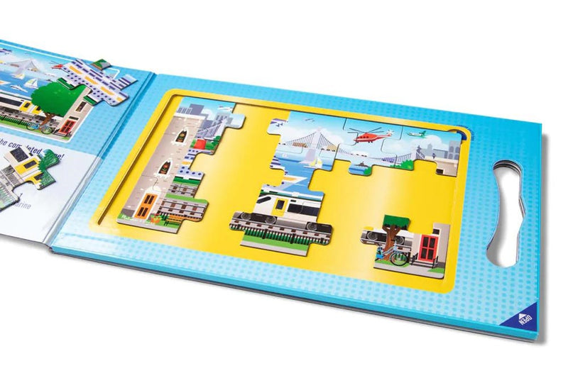 Melissa & Doug: Take Along Magnetic Jigsaw Puzzles - Vehicles