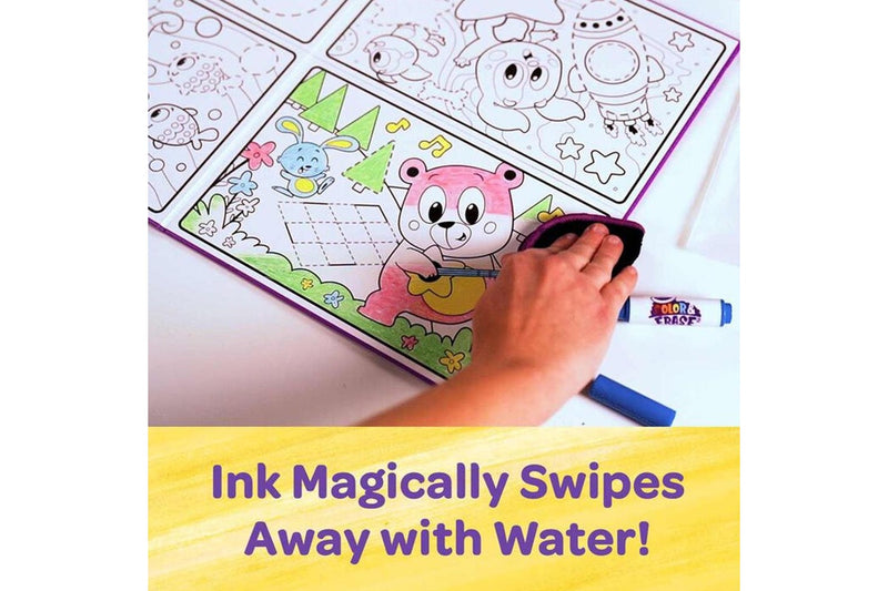 Crayola Colour & Erase 30x45cm Reusable Activity Board w Marker Kids Child 3y+