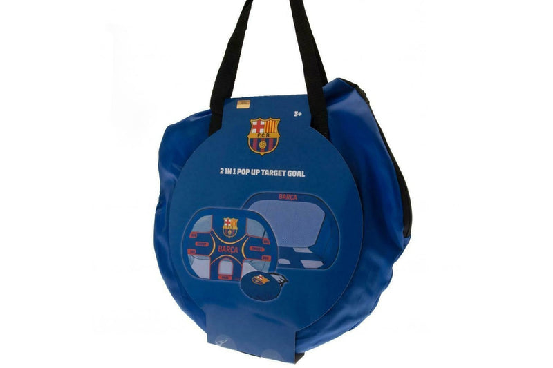 Barcelona FC Pop Up Football Goal (Navy Blue/White) (One Size)