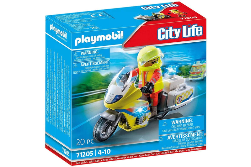 Playmobil: Emergency Doctor Motorbike with Lights (71205)