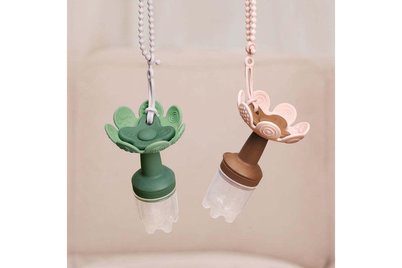 Haakaa: Flower Fresh Food Feeder & Cover Set - Blush