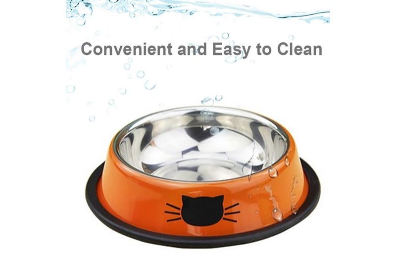 Stainless Steel Pet Bowl Set - Assorted Colours (3-Piece Set)