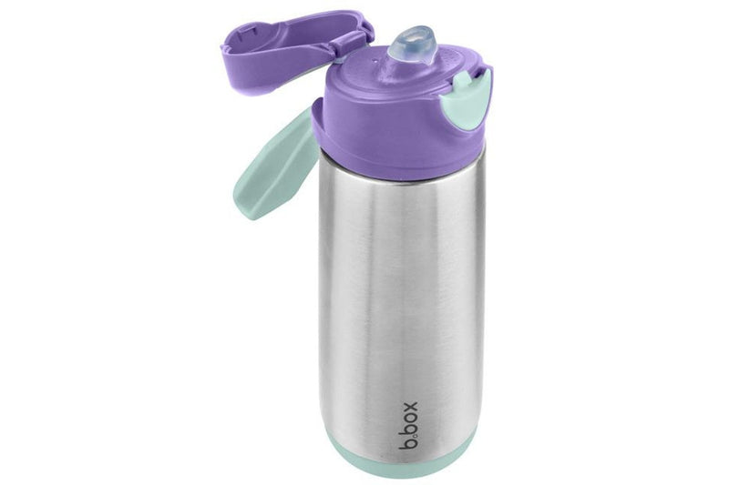 b.box: Insulated Sport Spout Bottle - Lilac Pop (500ml)