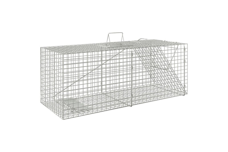 Animal Trap 64.5x25x26.5 cm Galvanised Iron vidaXL