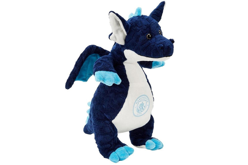 Manchester City FC Dragon Plush Toy (Navy/White) (One Size)