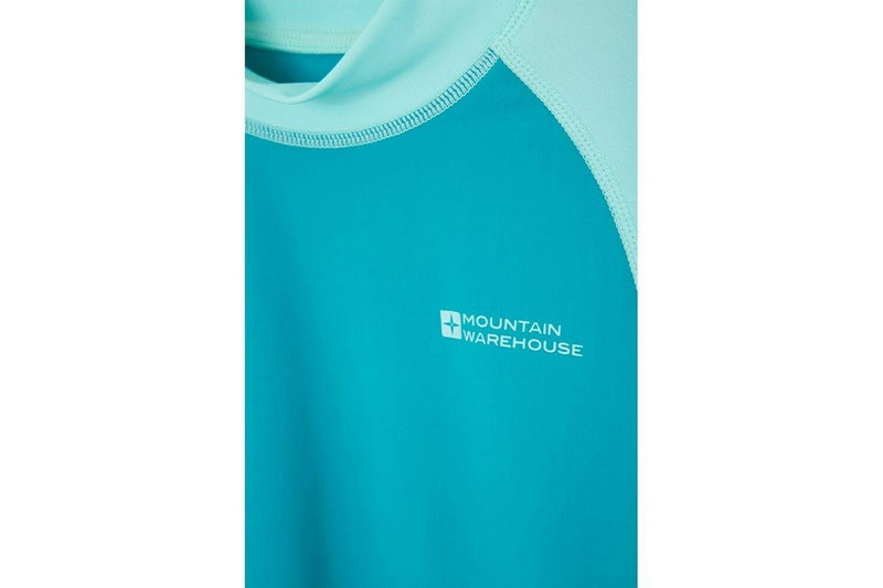 Mountain Warehouse Childrens/Kids Long-Sleeved Rash Top (Teal) (2-3 Years)