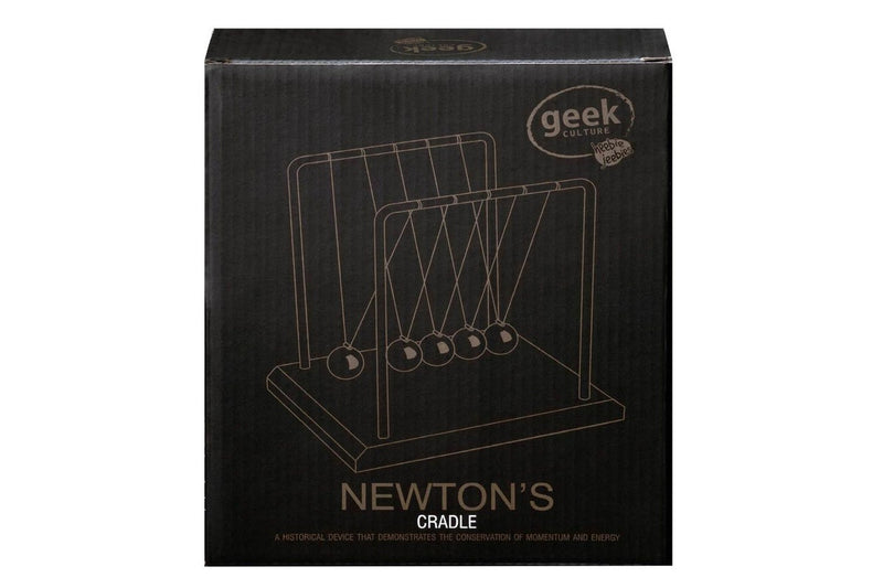 Geek Culture Newton's Cradle Balls Science Toy Home Office Desk Accessory 14cm