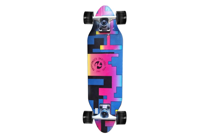 Kryptonics 26-inch Mini Cutaway Cruiser Skateboard Board - 89 IS Fine