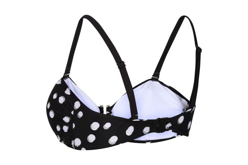 Regatta Womens/Ladies Aceana III Polka Dot Bikini Top (Black/White) (12 UK)