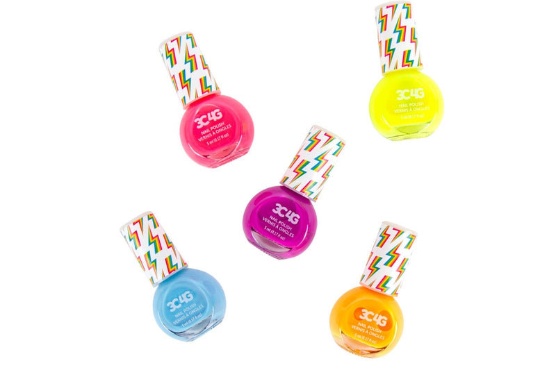 3C4G: Neon Nail Polish - 5-Pack