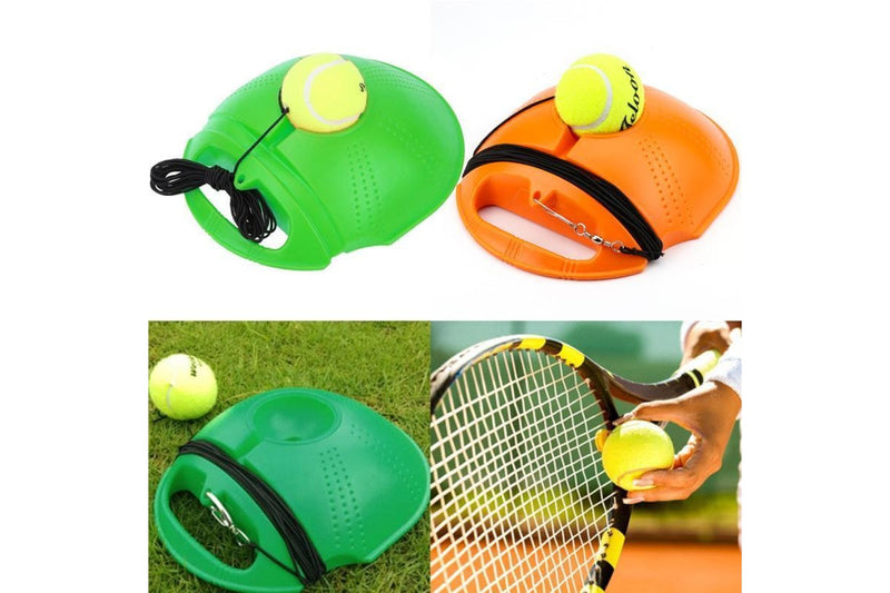 Solo Tennis Trainer With Balls Rebound Practice Training Exercise Home Fitness Tennis Training Devices