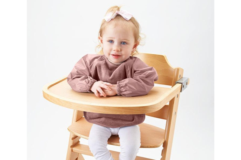 Mum 2 Mum: Long Sleeved Wonder Bib - Dusty Pink (6-18 Months)