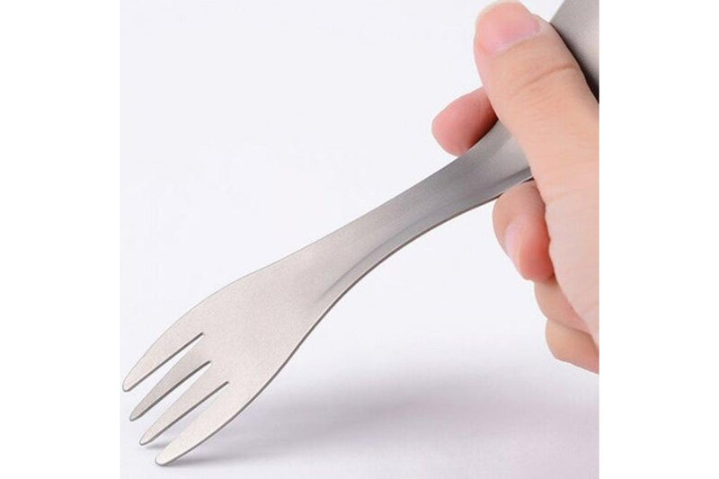 Outdoor Camping Tableware Titanium Fork Spoon Platinum Camping Cooking Utensils