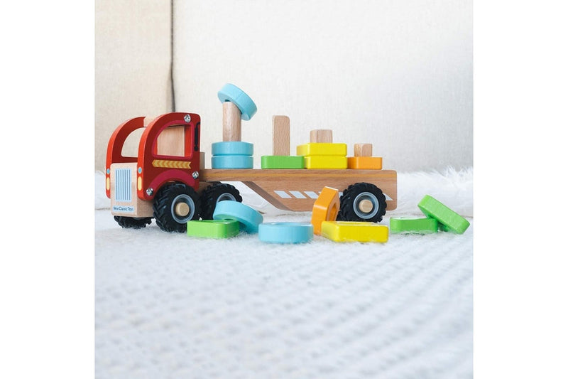 New Classic Toys Stacking Shape Truck Kids Children Educational Wooden Toy 18m+