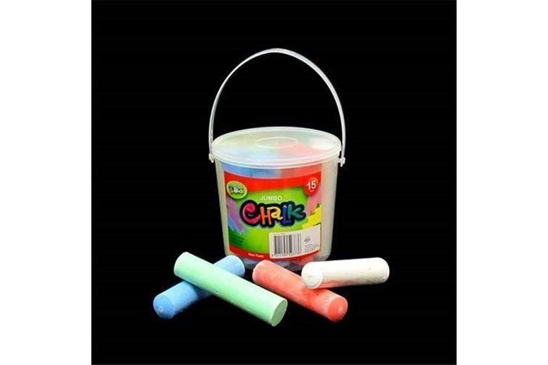 Jumbo Chalk Classic Craft Kids Jumbo Art Chalk With Bucket Colour