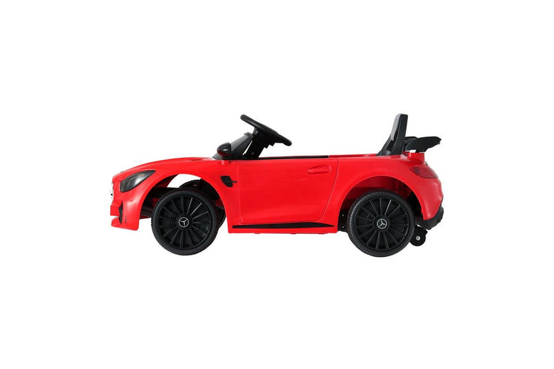 Kids Electric Ride On Car Mercedes-Benz AMG GTR Licensed Toy Cars Remote Red