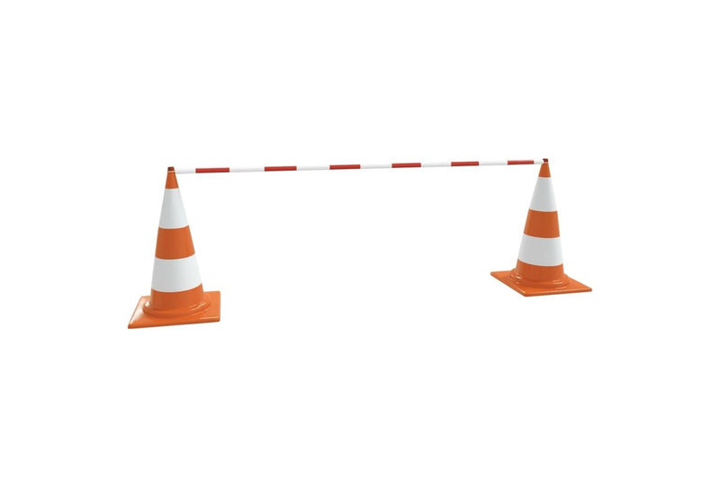 Retractable Traffic Cone Bars 10 pcs ABS 116-197 cm vidaXL