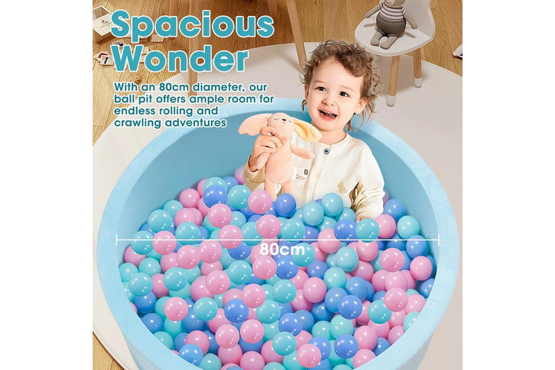 PlayPals Foam Ball Pit Soft with 200 Balls Blue