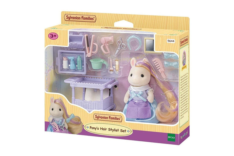 Sylvanian Families Kids Toddler Toy Pony Doll Hair Stylist Set w Accessories 3y+