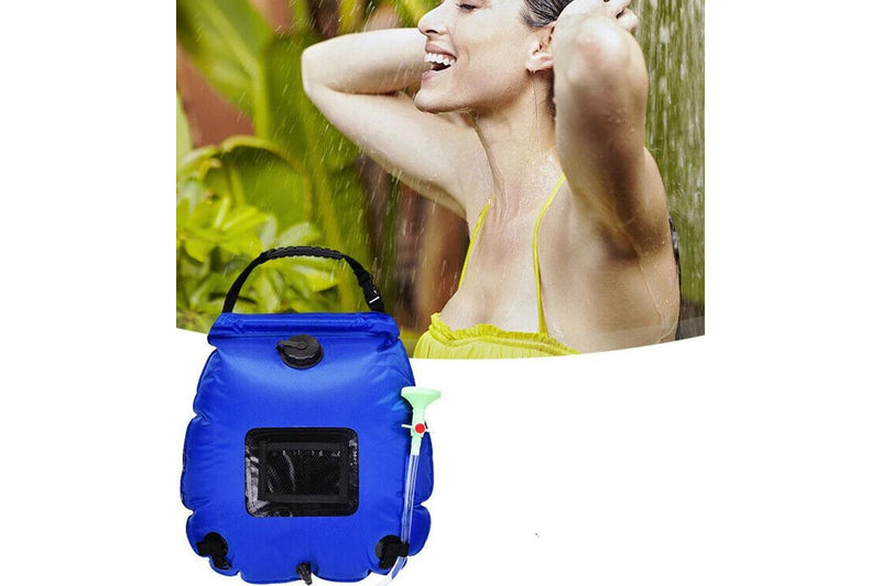 20L Outdoor Solar Shower Bag - (Blue)