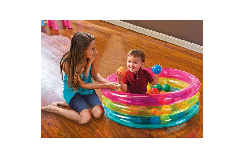 Intex Classic Inflatable Baby Infant Outdoor Play Activity Toy 50 Balls Pit 1y+