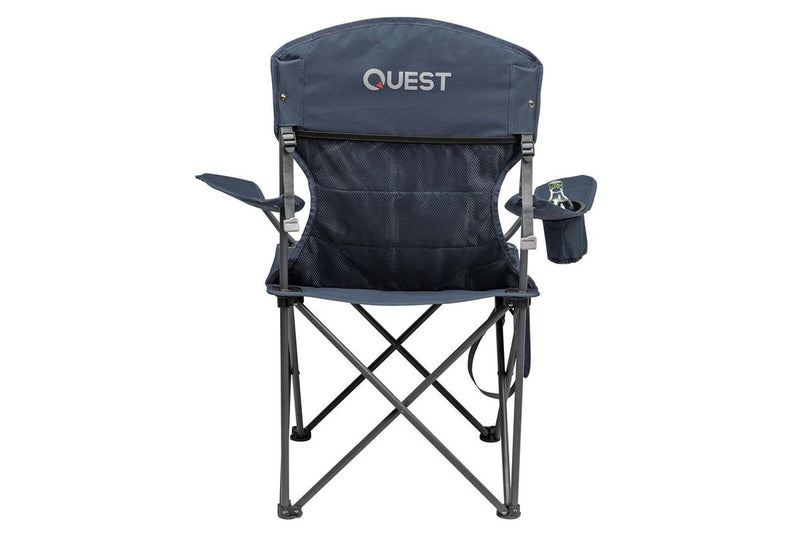 Quest Outdoors Steel Frame Polyester Big Mutha Camp Chair Midnight Blue