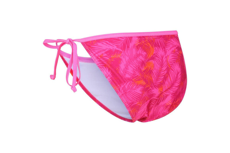 Regatta Womens/Ladies Aceana Palm Print Bikini Bottoms (Pink Fusion) (14 UK)