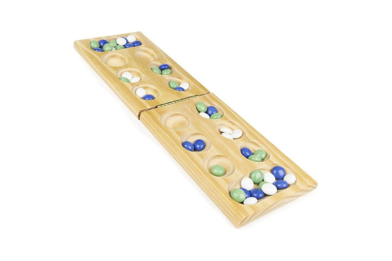 Cardinal Classics Solid Wood Wooden Mancala Kids Family Tabletop Game Set 8y+