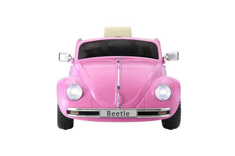 Kids Ride On Car Licensed Volkswagen Beetle Electric Toys Horn Remote 6V Pink