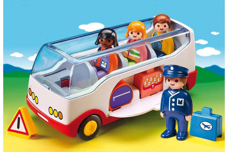 Playmobil: 1.2.3 Airport Shuttle Bus (6773)